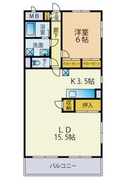 グレーシャス市川の物件間取画像